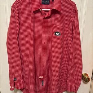 Men’s Crable Georgia bulldogs shirt size large long  sleeve c-1
